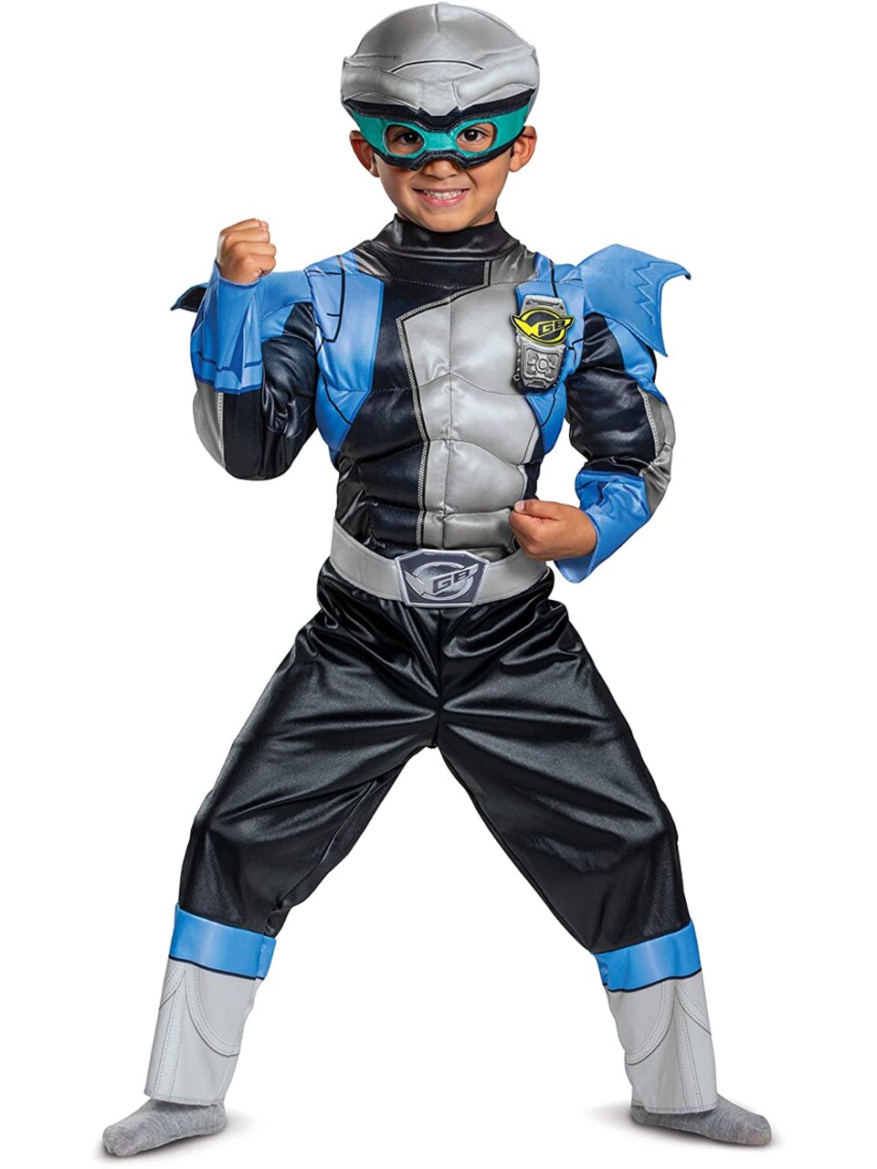 Childs Boy's Power Rangers Beast Morphers Silver Ranger Toddler Costume